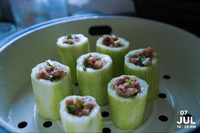 清新的丝瓜酿肉