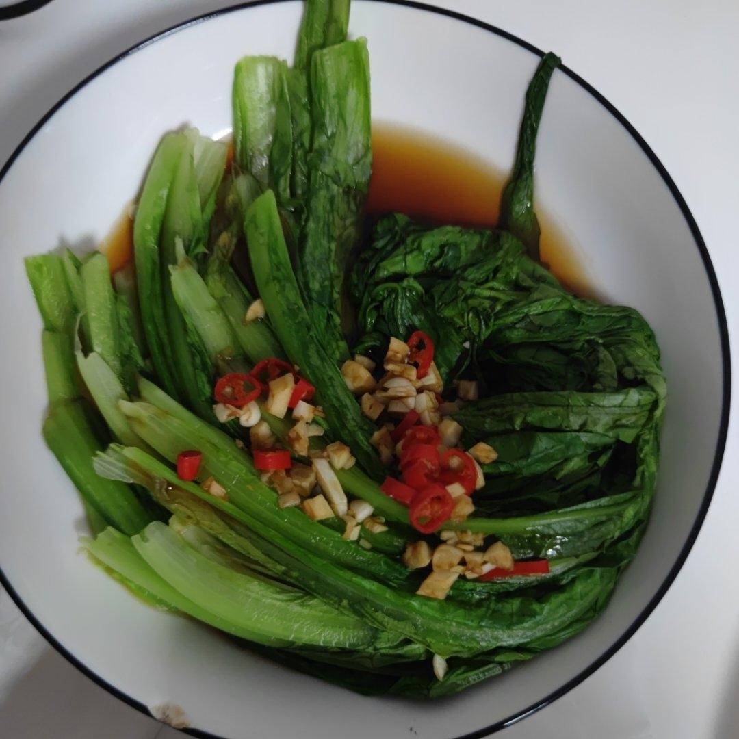 白灼油麦菜——晚间减肥餐