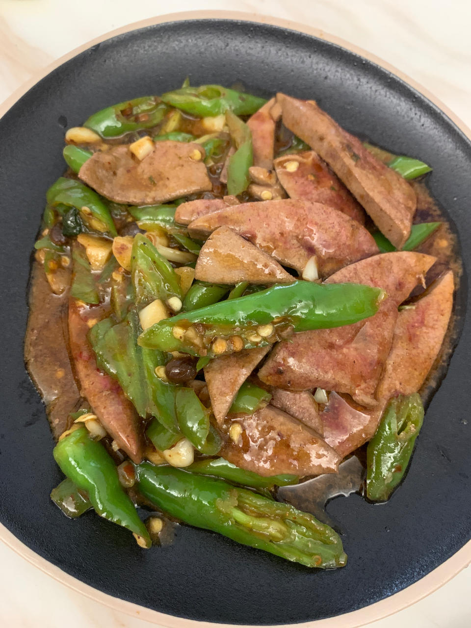 木子lihui做的这样炒的猪肝鲜嫩入味一点都不腥特别好吃