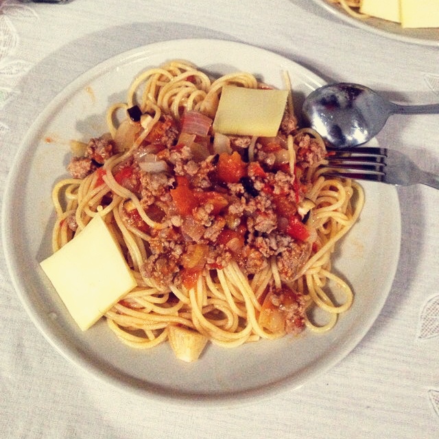 番茄肉酱意大利面