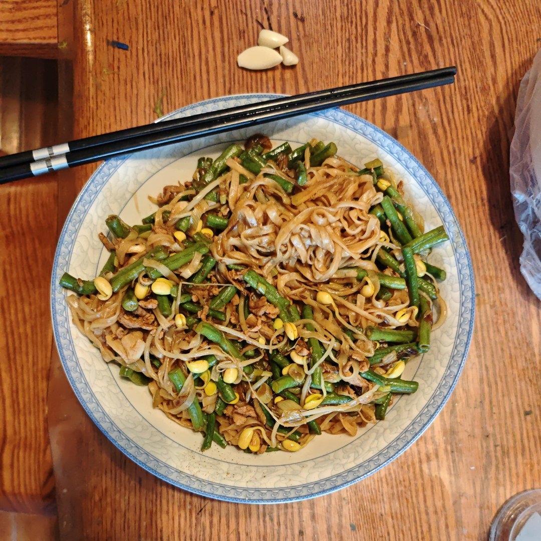 地道老北京扁豆焖面 豆角焖面 太好吃小心吃撑哦
