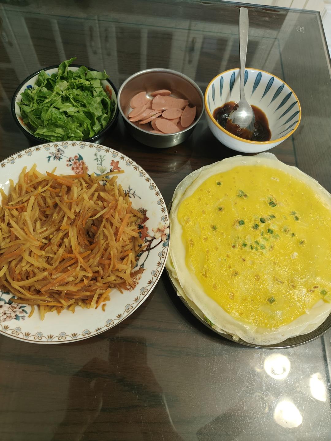 超软筋道的鸡蛋软饼