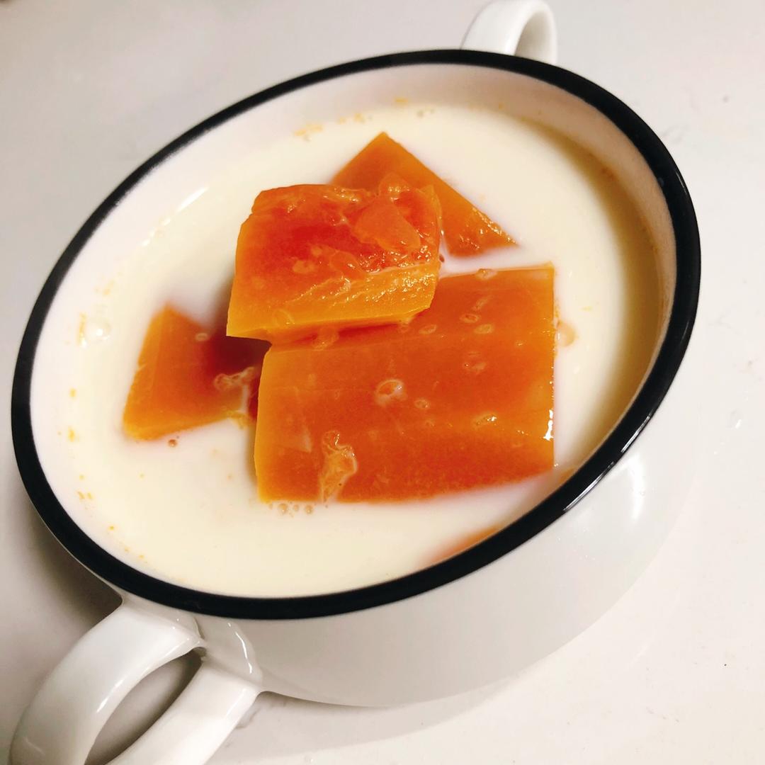 木瓜炖牛奶