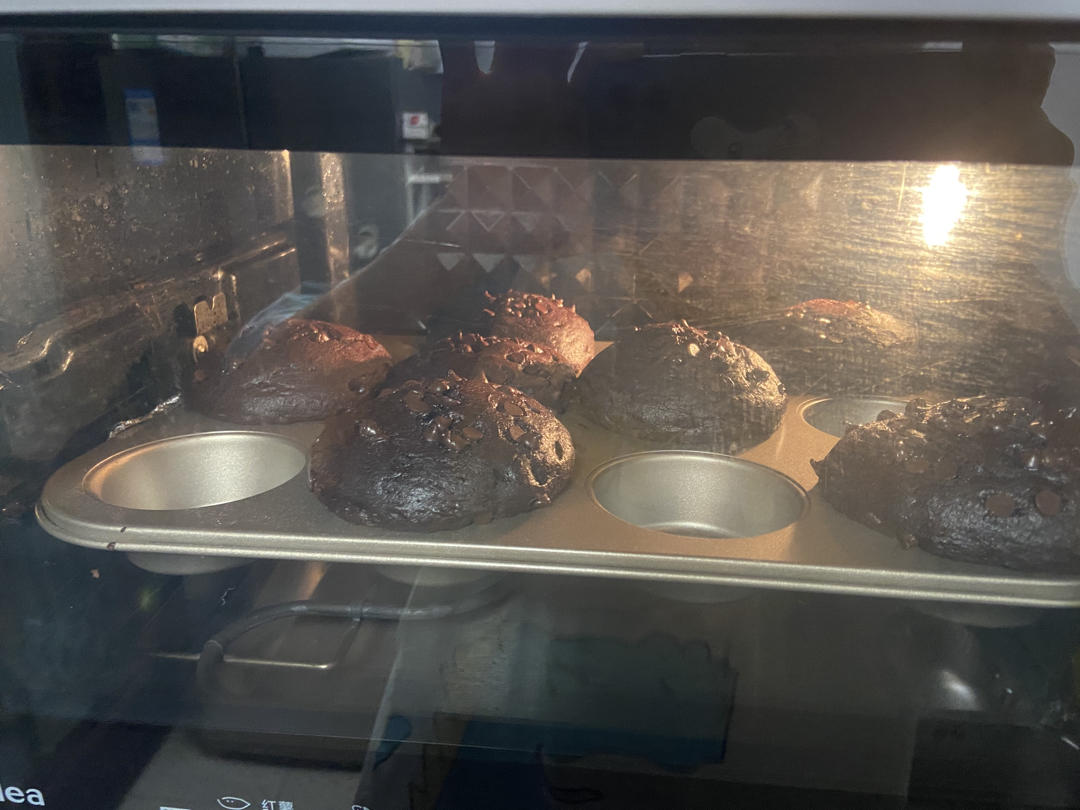在家做巧克力蘑菇头麦芬蛋糕🍫