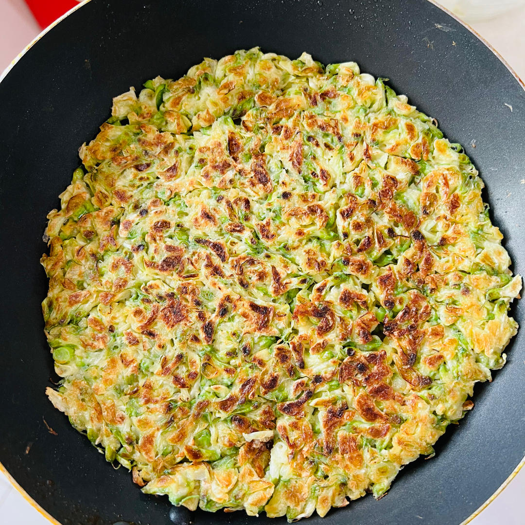 槐花鸡蛋饼～春天的味道