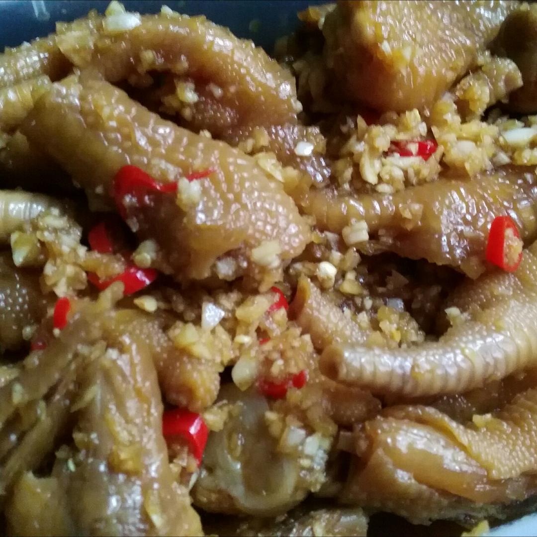 香辣蒜香凉拌爽脆鸡脚