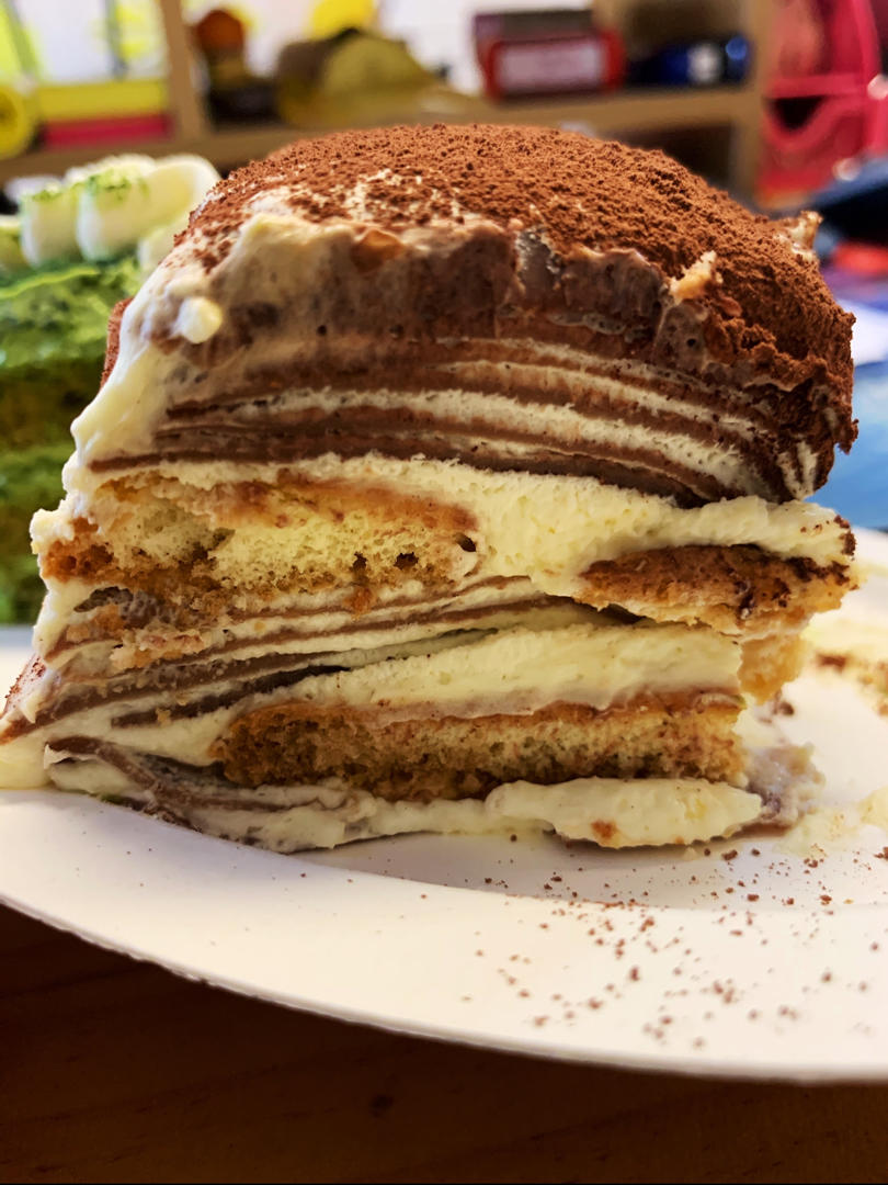 提拉米苏千层蛋糕                      超薄法式千层🍰