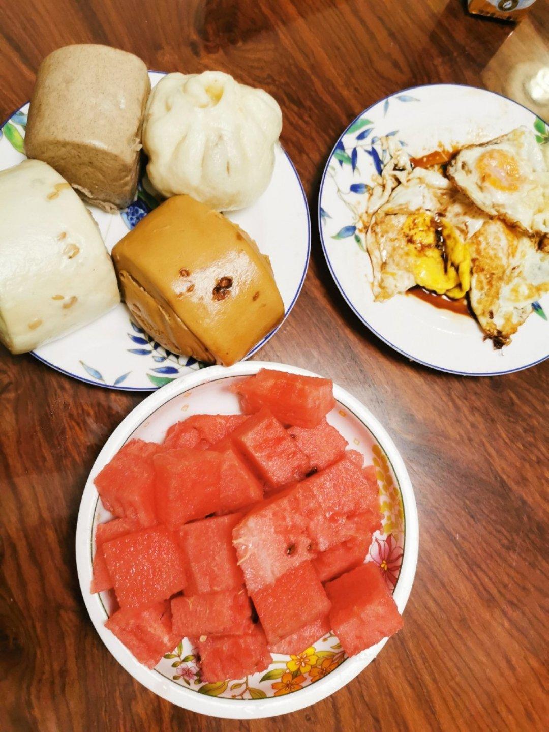 有着面包口感的红糖馒头（一次发酵）