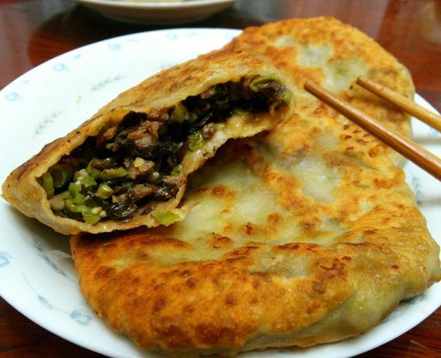 豇豆梅干菜饼的做法