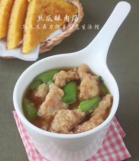 丝瓜酥肉汤的做法