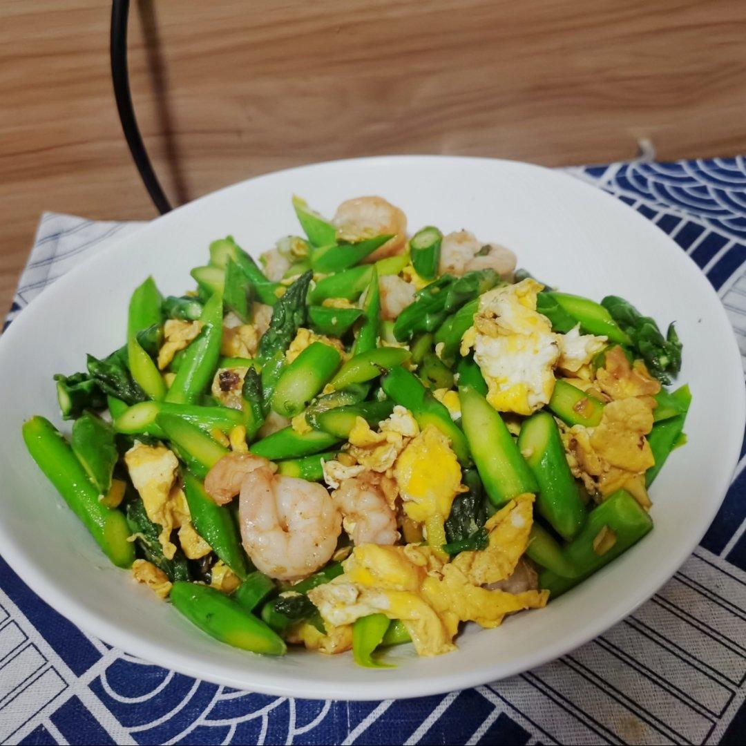 芦笋炒虾仁