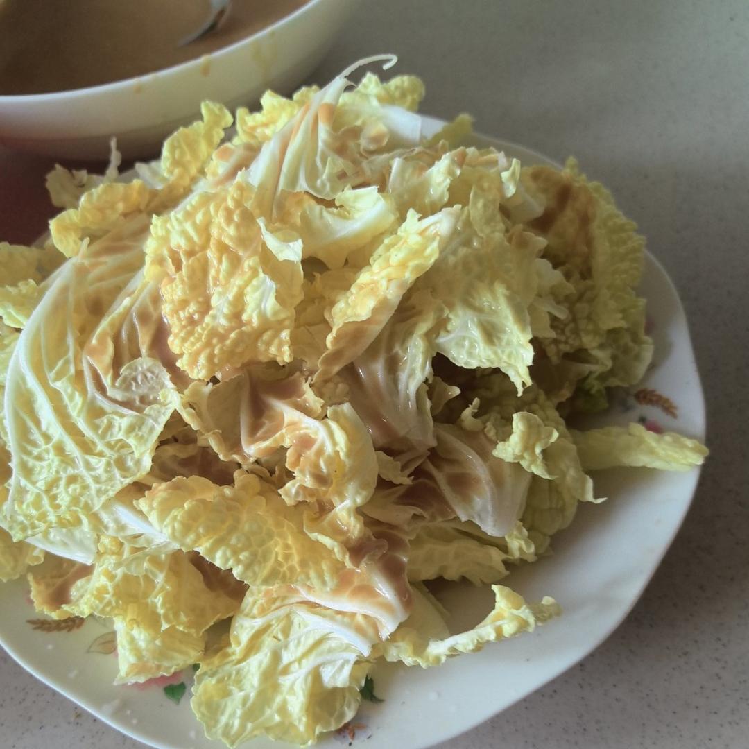厨师长教你：“麻酱白菜”的家常做法，香甜爽脆，非常美味