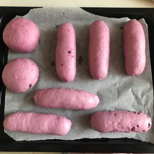 梦幻少女紫色紫薯面包的做法 步骤9