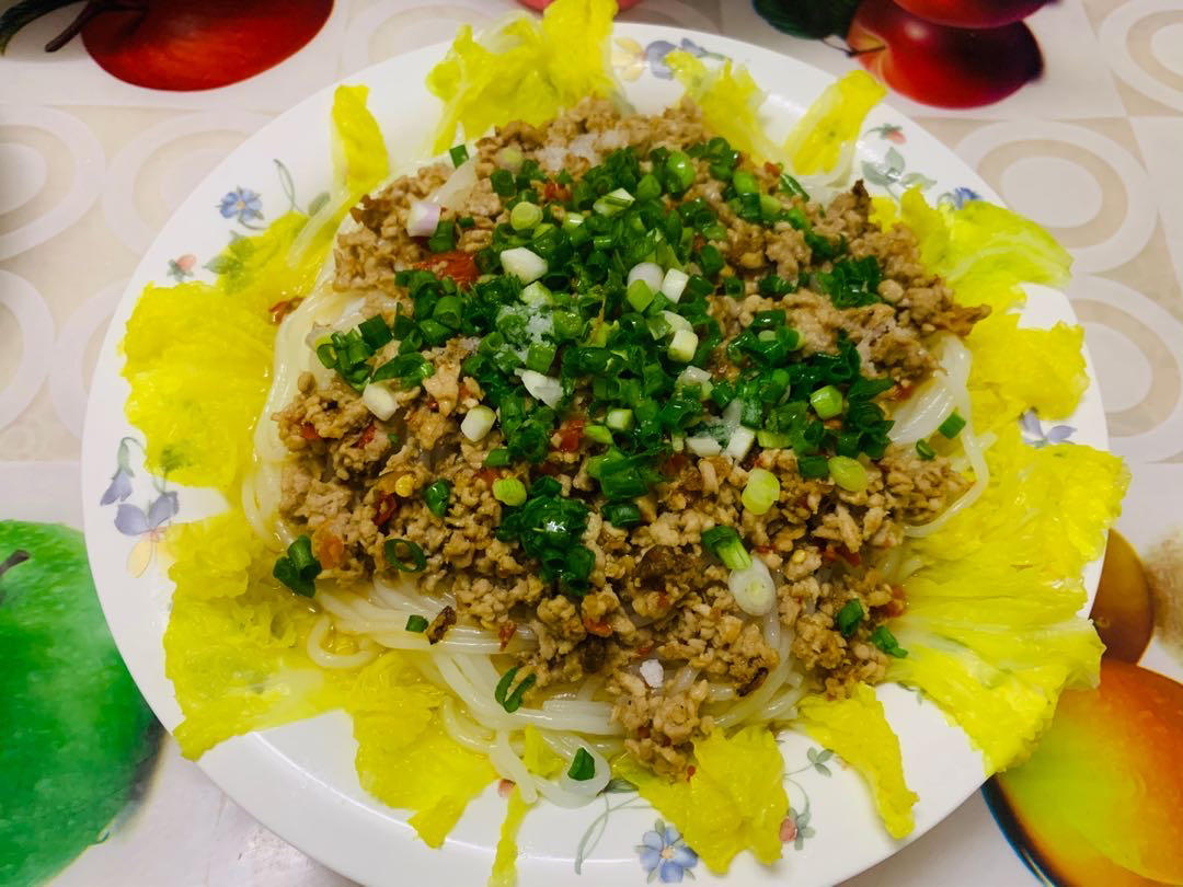蒜蓉肉末粉丝娃娃菜