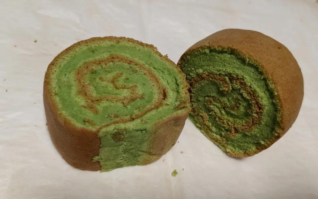 菠菜汁蛋糕卷