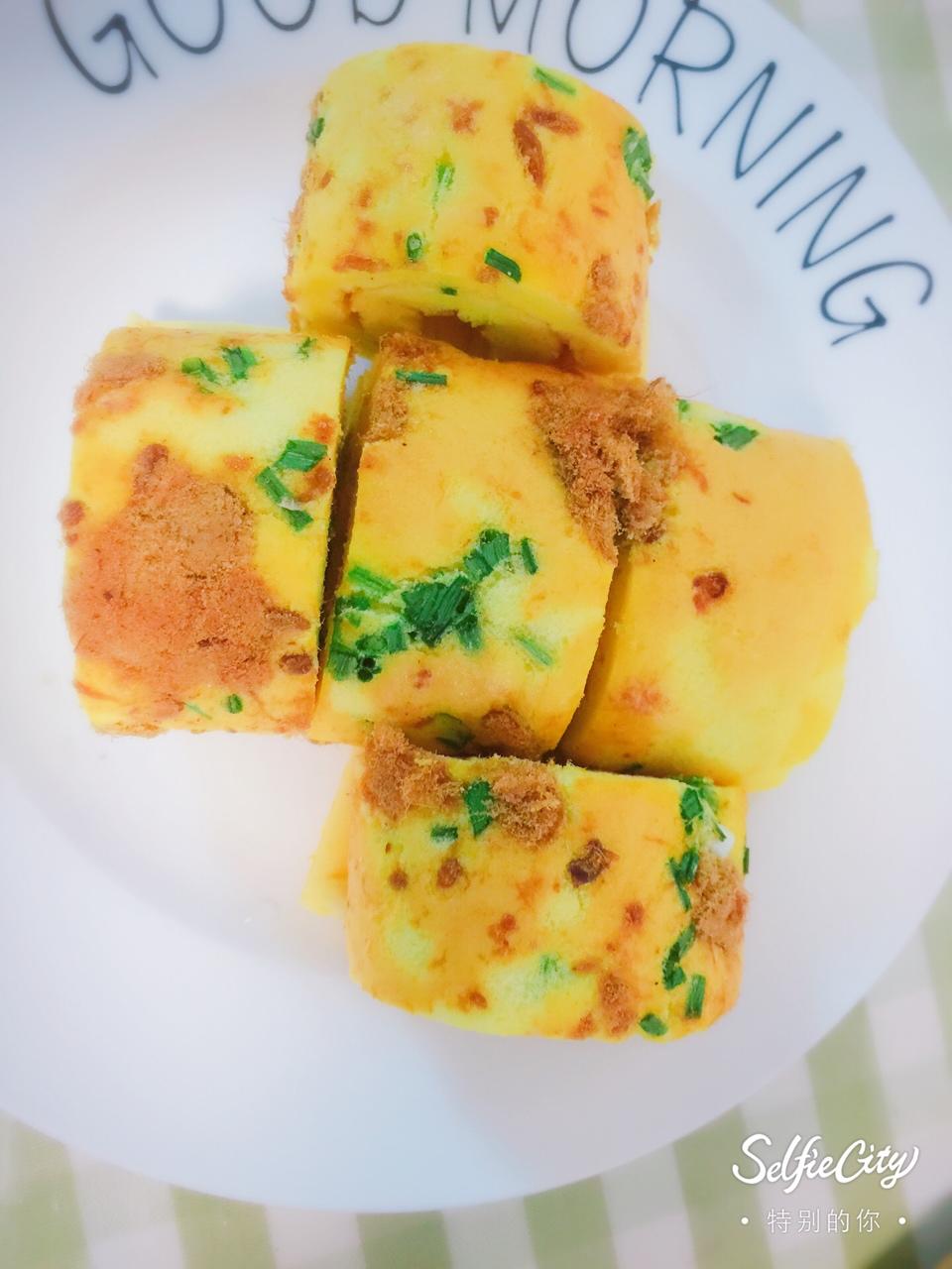 香葱肉松蛋糕卷