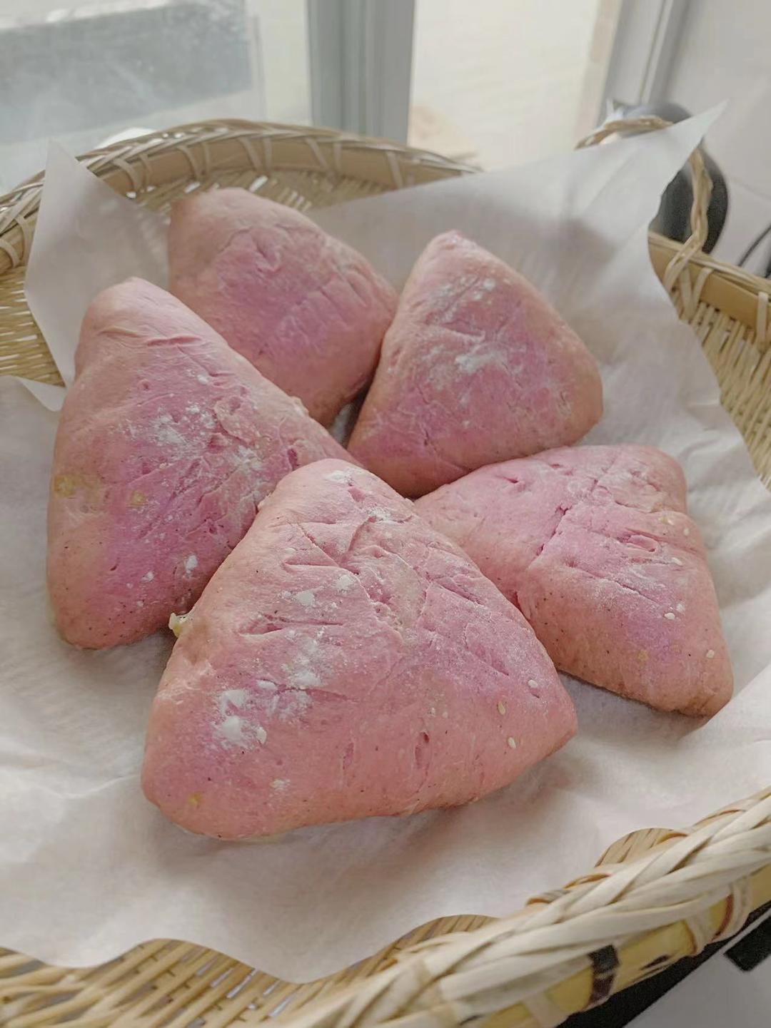 奈雪同款火龙果乳酪软欧包