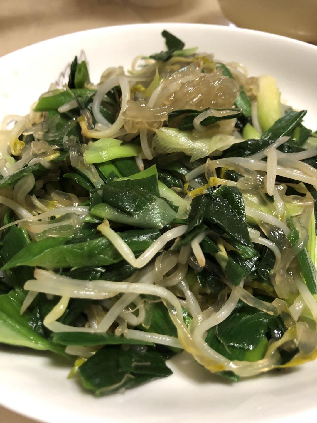 豆芽炒粉条