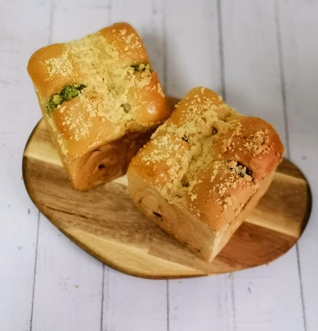 【奶酥吐司】｜抹茶+可可两种口味｜简单快手版
