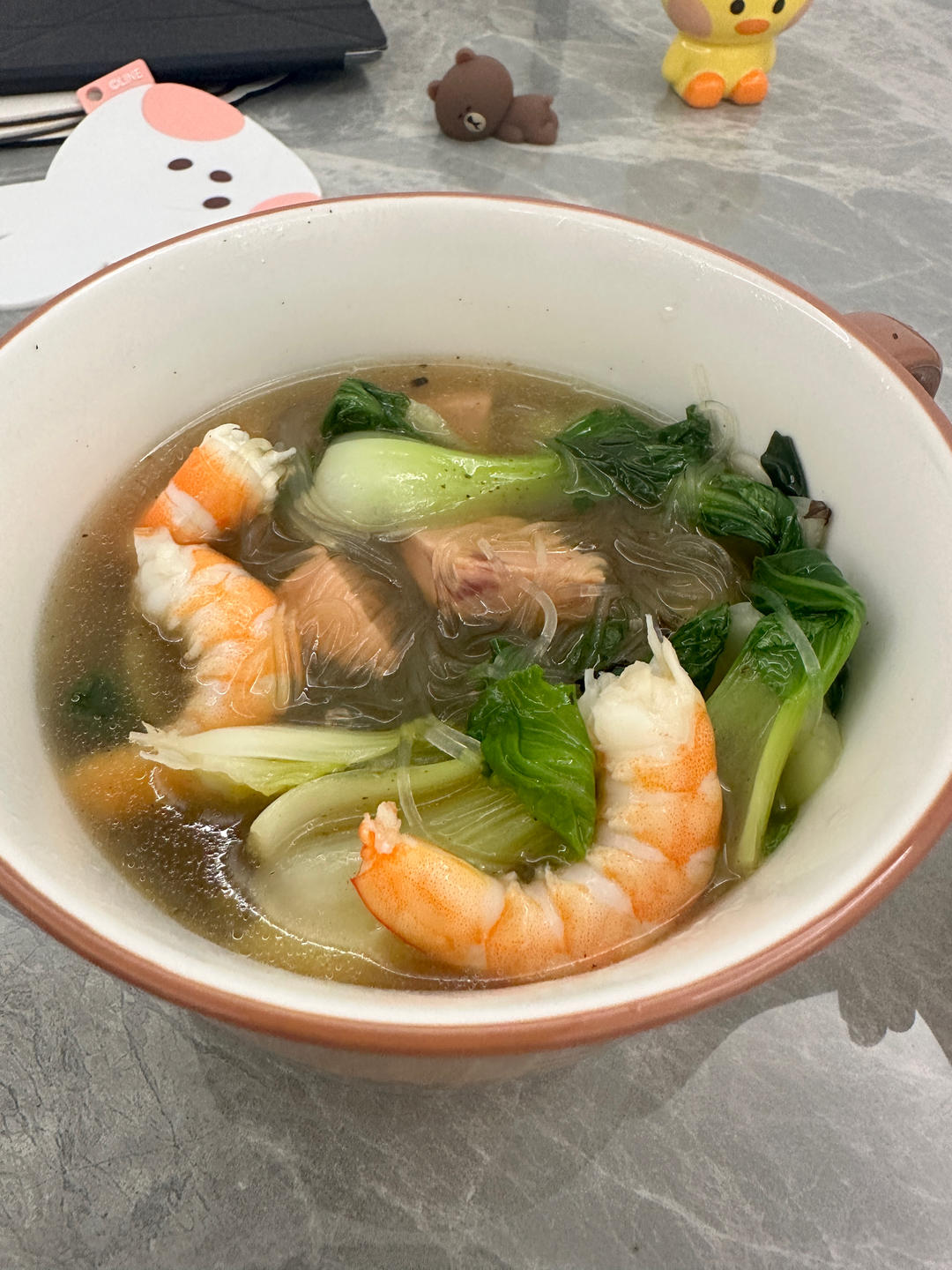 娃娃菜粉丝煲，低卡又鲜美