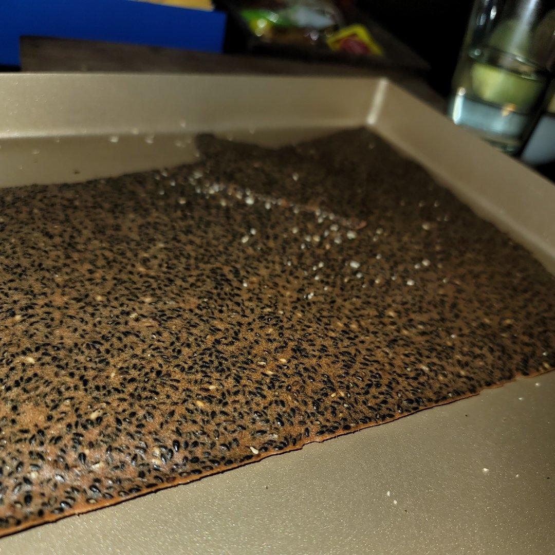 芝麻薄脆饼干，一步操作，超级简单