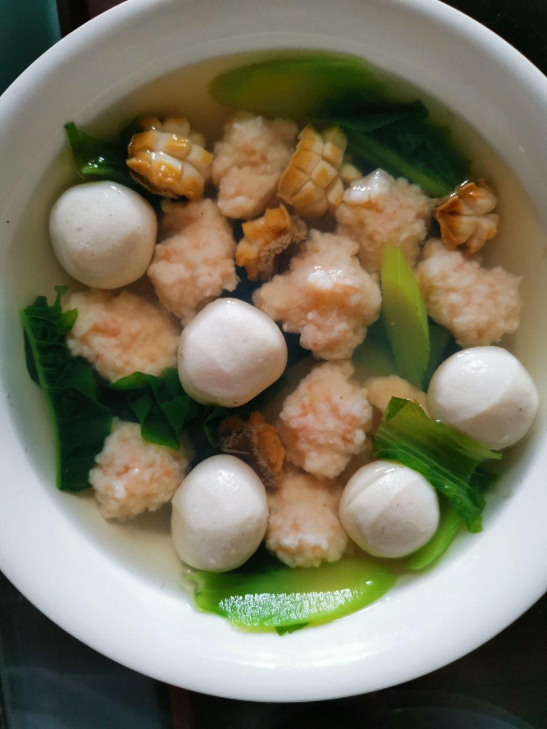 虾滑娃娃菜