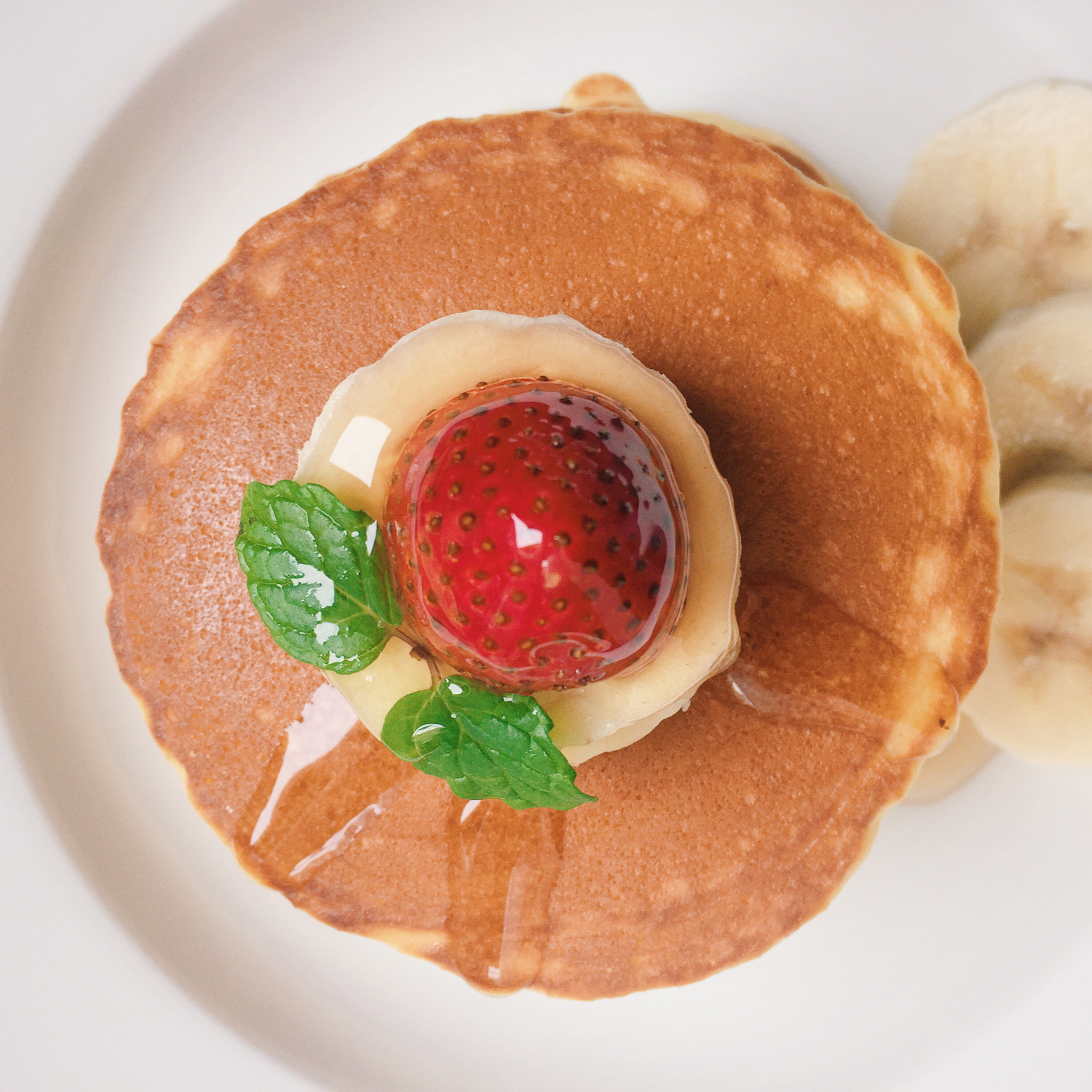 英式蜂蜜草莓松饼Pancake
