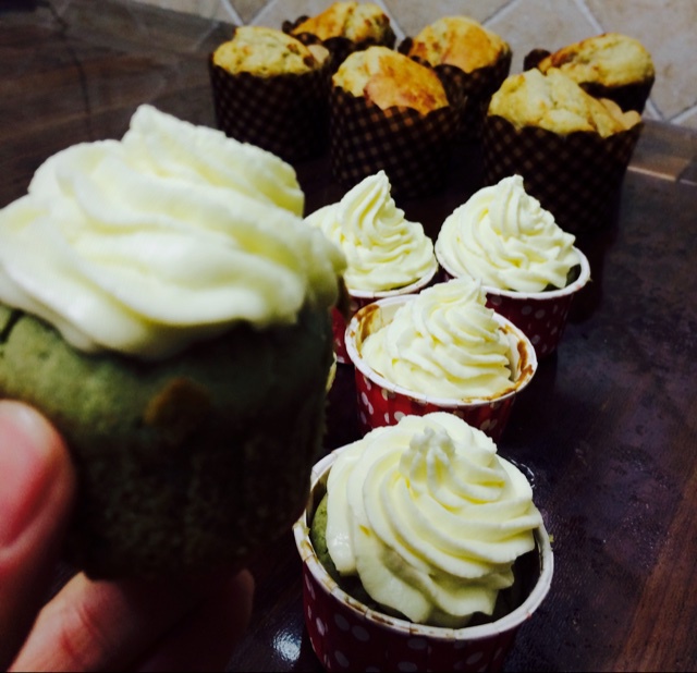 小清新の抹茶cupcake
