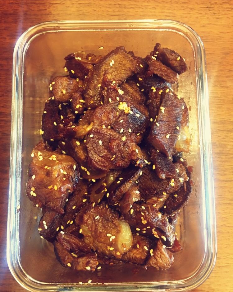 绝对彰显厨艺的川香麻辣牛肉干