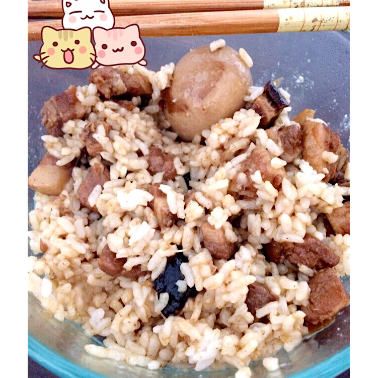 洋葱酥卤肉饭