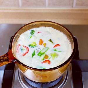 椰浆年糕蔬菜汤的做法 步骤7