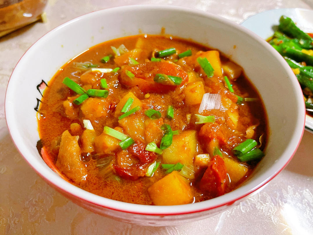 好喝到舔碗底的👉番茄土豆肥牛汤