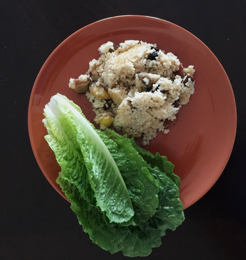 电饭锅版香菇腊肠饭
