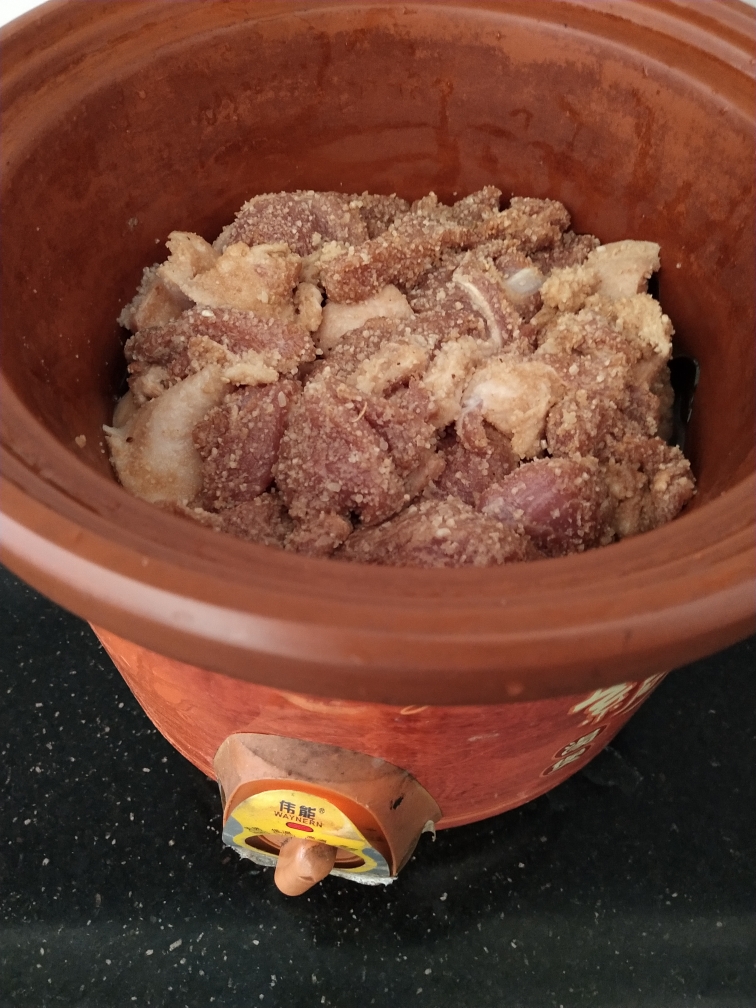 砂锅炖粉蒸肉的做法