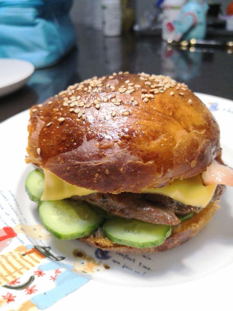 肯德基早餐汉堡轻松在家做 ---『玉米鸡肉汉堡包』