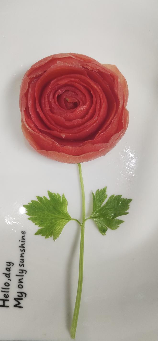 西红柿玫瑰花🌹的做法