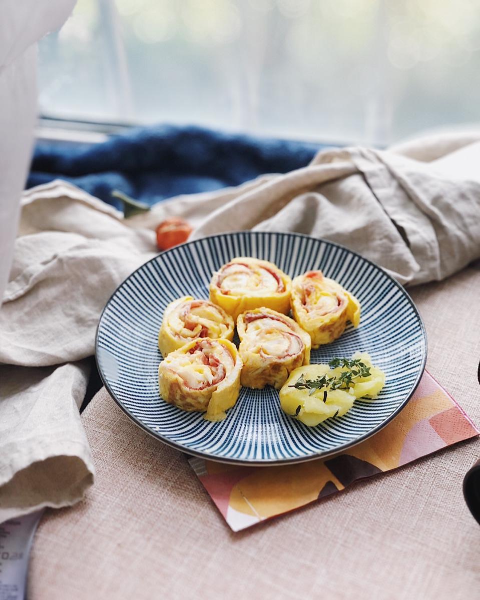 培根芝士蛋厚蛋烧