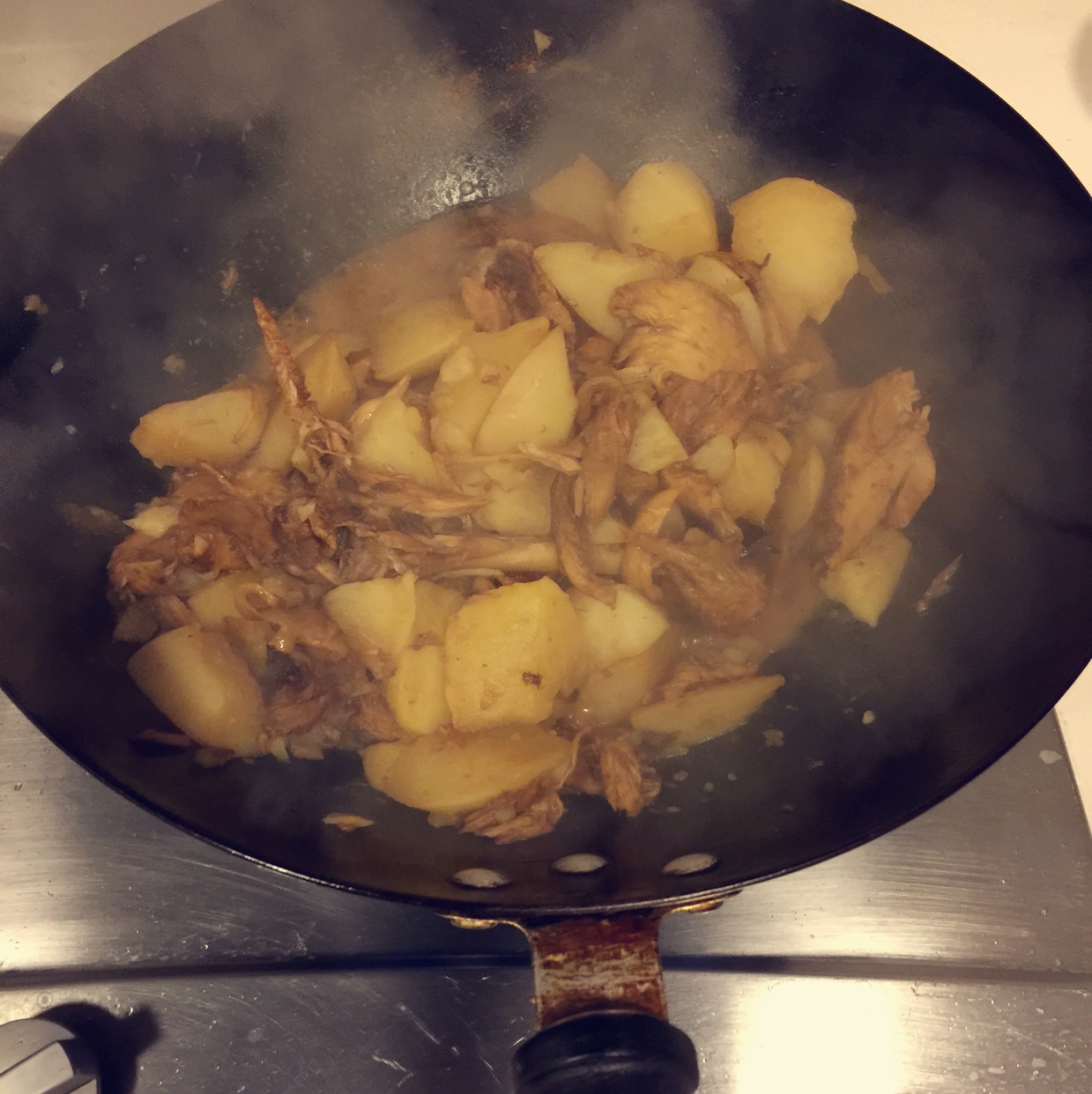土豆炖鸡翅（快手零失败）