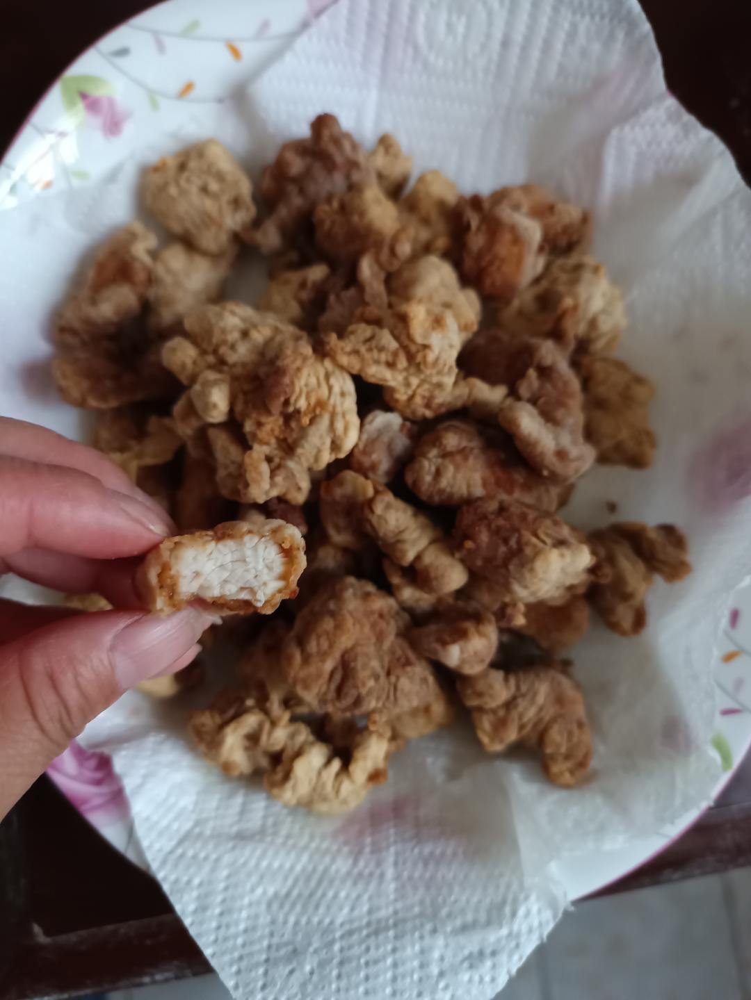 只用面粉的鸡米花