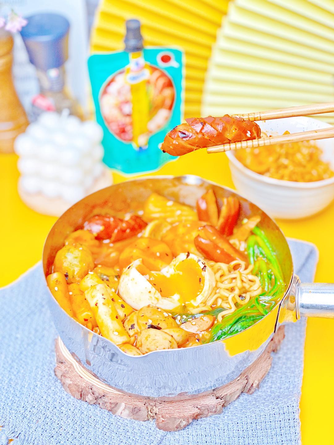 8分钟泡菜年糕锅❣️零失败的做法