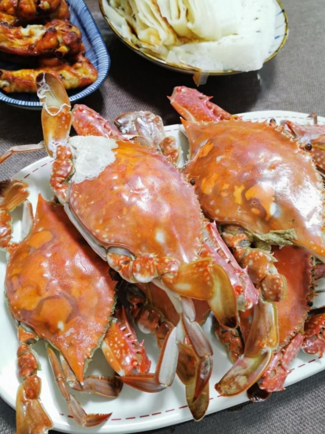 清蒸螃蟹（梭子蟹）