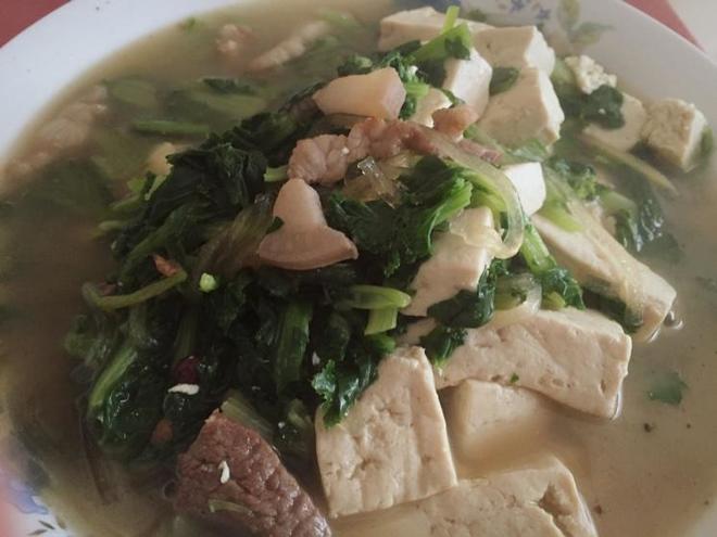 苔菜豆腐汤的做法