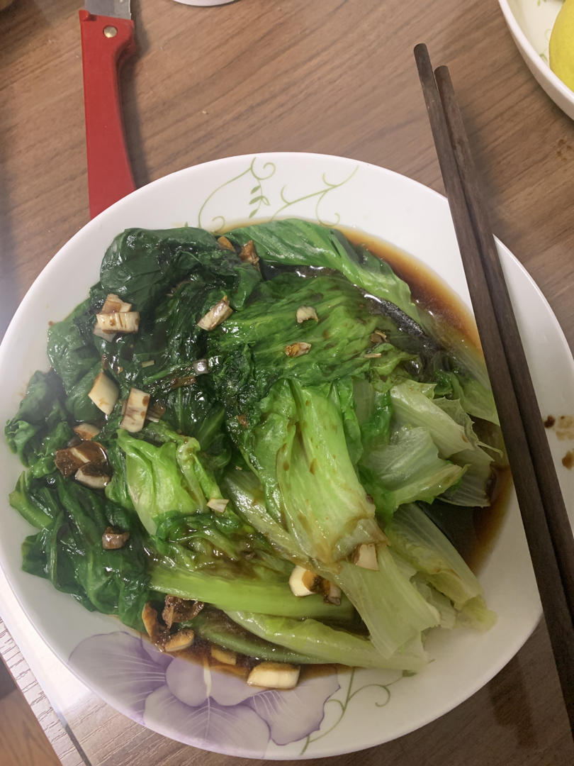 白灼生菜——减脂餐