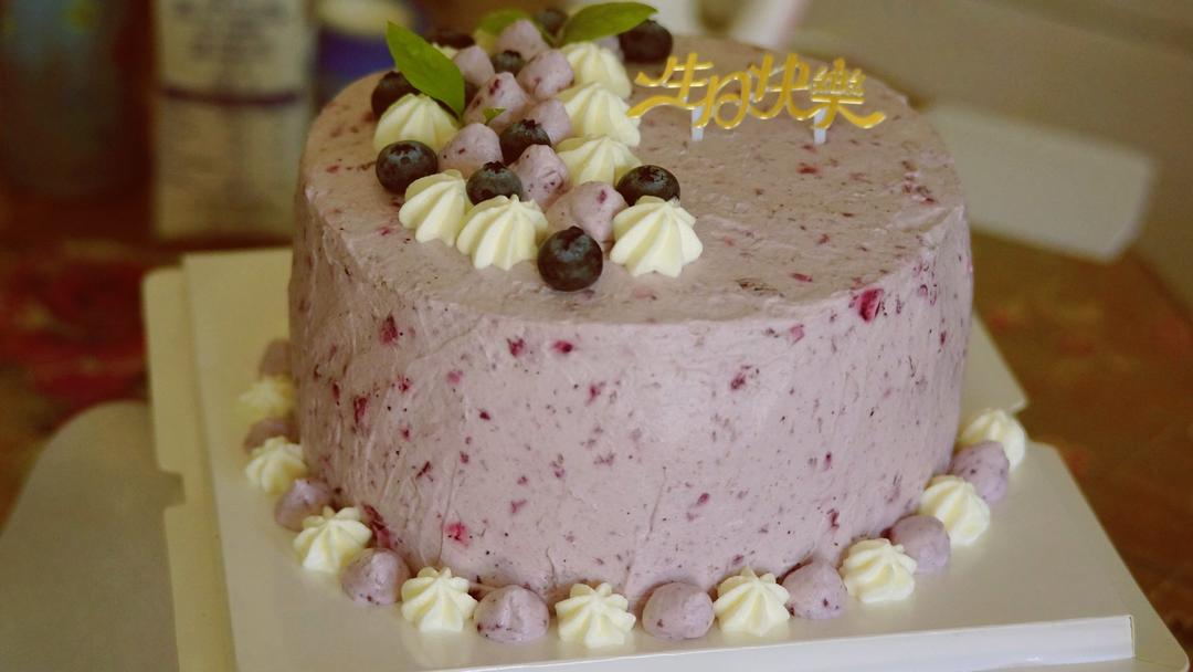 蓝莓奶油蛋糕