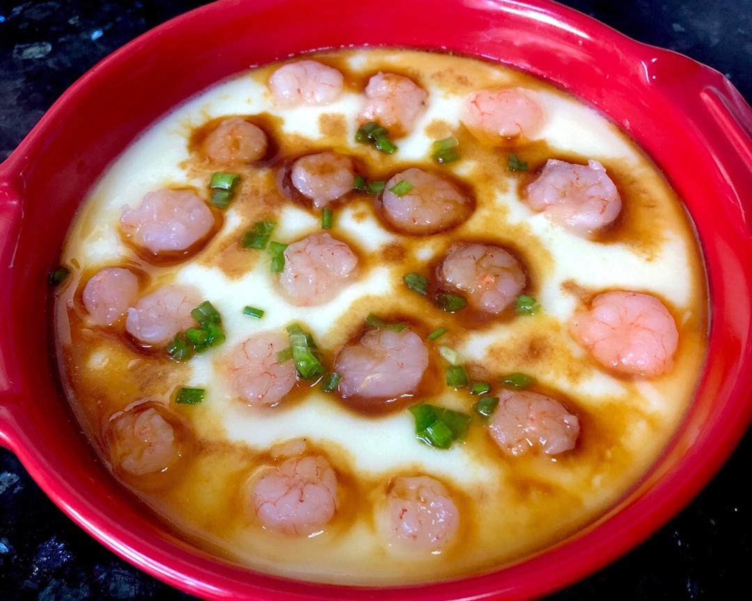 虾仁鸡蛋羹（超级嫩超级顺滑）的做法