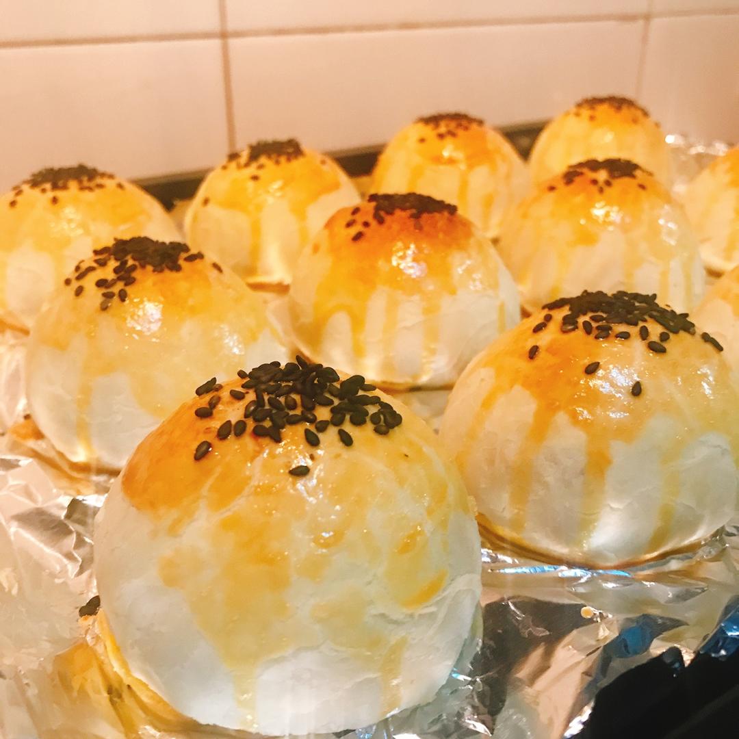 肉松麻薯蛋黄酥💕