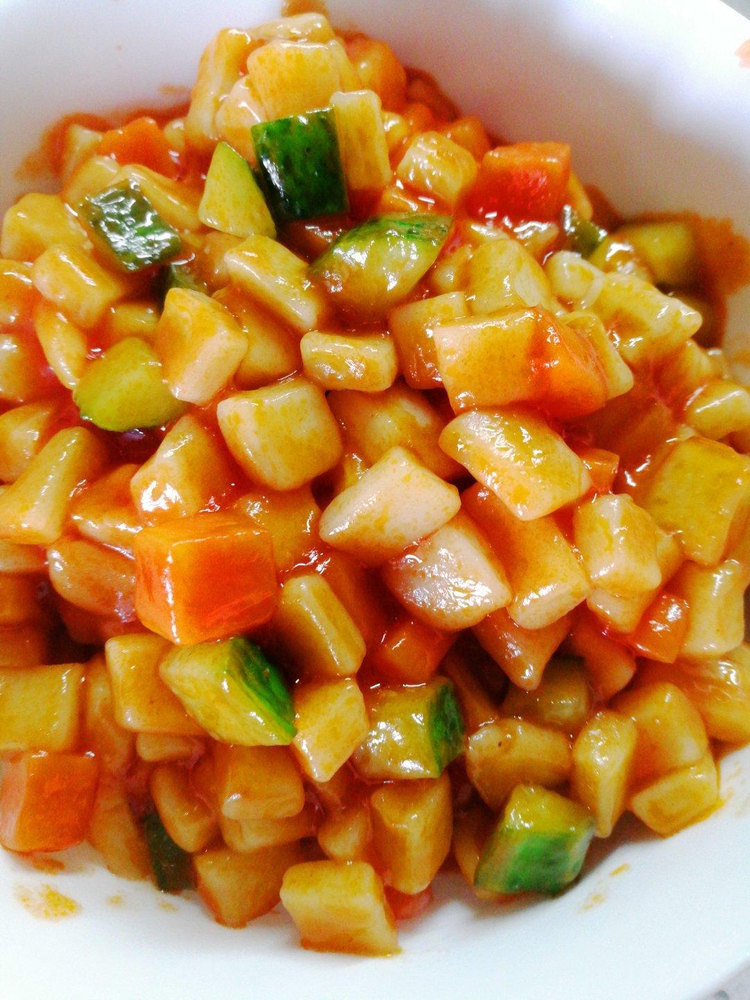 薪习习做的一人份素炒疙瘩