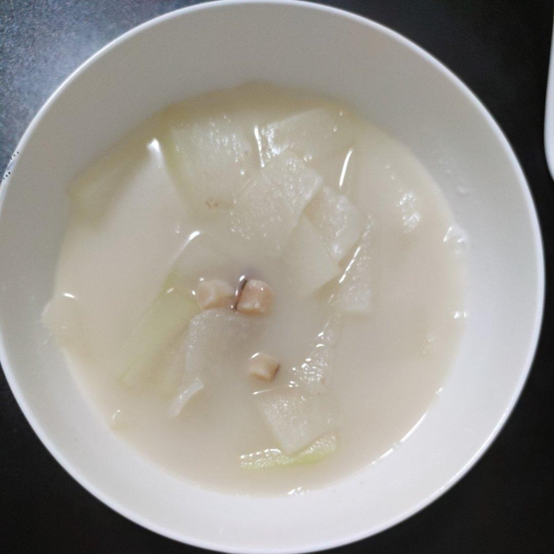 鲜掉眉毛系列之冬瓜干贝汤