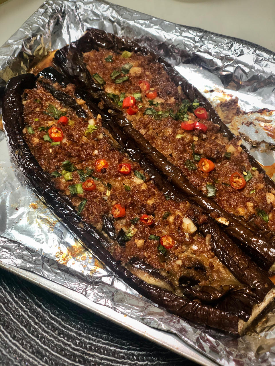 烤箱版“肉沫烤茄子”香死老爷子