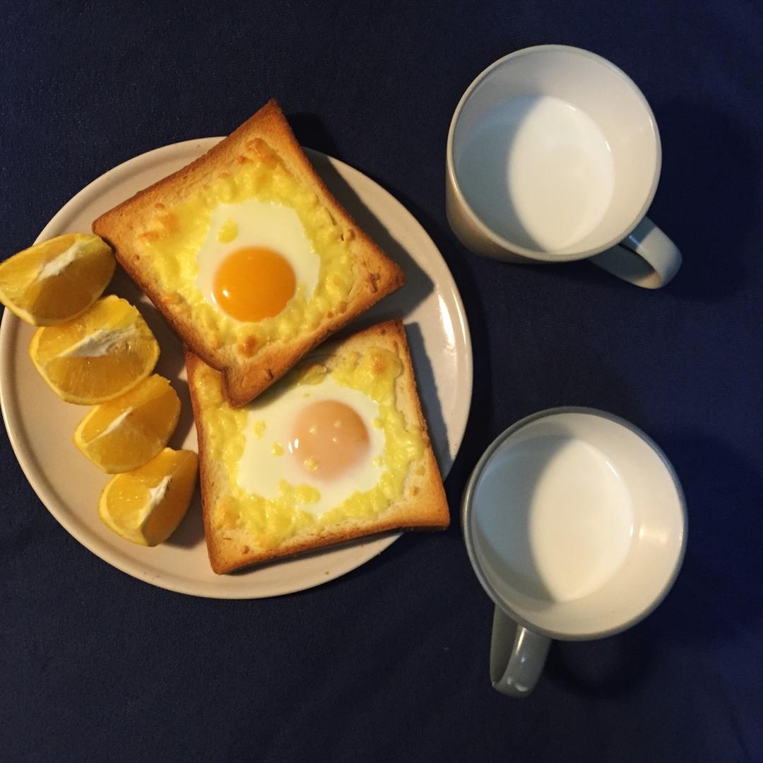 鸡蛋芝士烤吐司